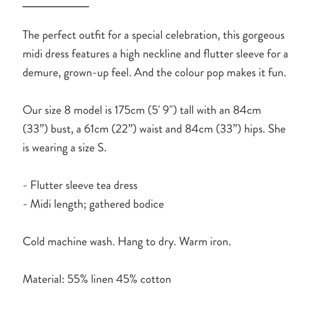 ❌SOLD Charlie Holiday "Harlow" Linen Floral Dress w/ Flutter Sleeves & Open Back - Picture 9 of 11